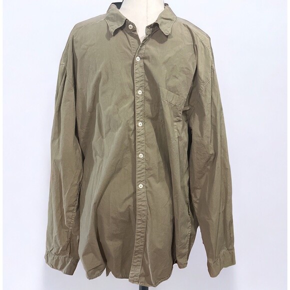 The Territory Ahead‎ Men’s Tan Button Down Cotton Long Sleeves Outdoor Size XXLT - Picture 1 of 5